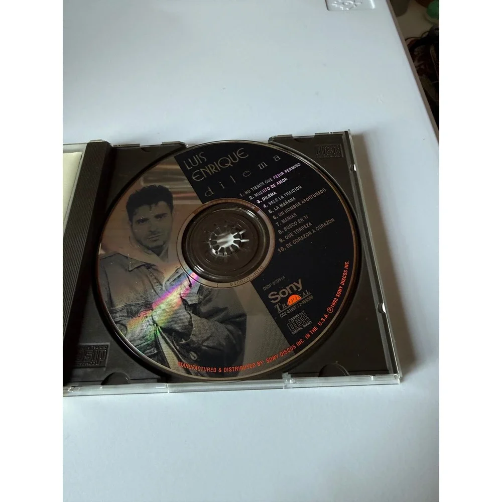 Luis Enrique Dilema CD 1993 Sony Tropical Salsa Latin Music CDZ-81062